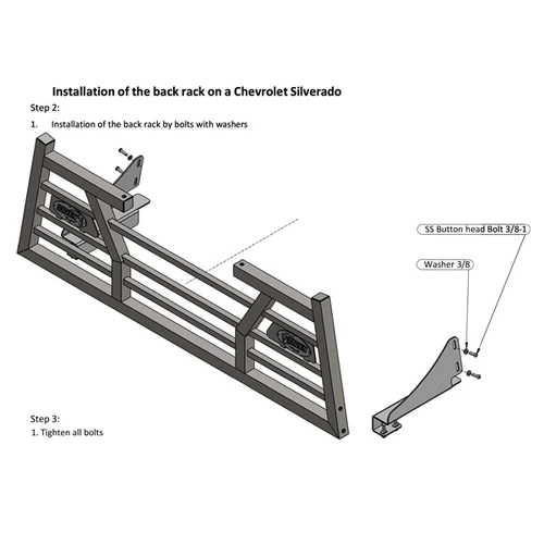 Bison Bumpers Mounting Bracket - 160341