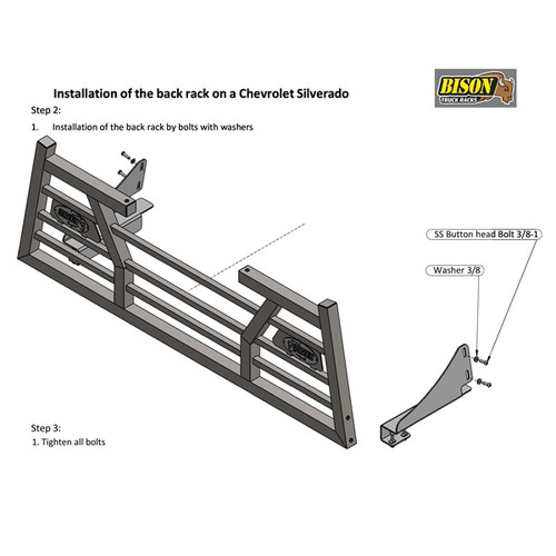 Bison Bumpers Mounting Bracket - 160341