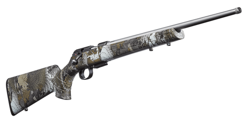 CZ 457 Stainless .22 LR Rifle, 20" Barrel,  Synthetic Camo Stock