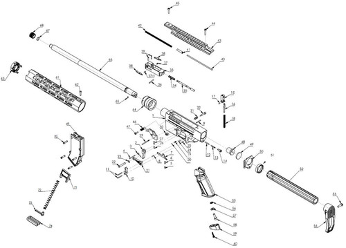 TM-22 Charging Handle Part #46