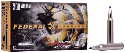 Federal 300 Win Mag 200 Gr Terminal Ascent Ammunition, 20 Rounds