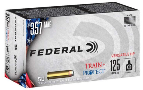 Federal 357 Mag 125 Gr VHP Personal Defense Pistol Ammunition, 20 Rounds