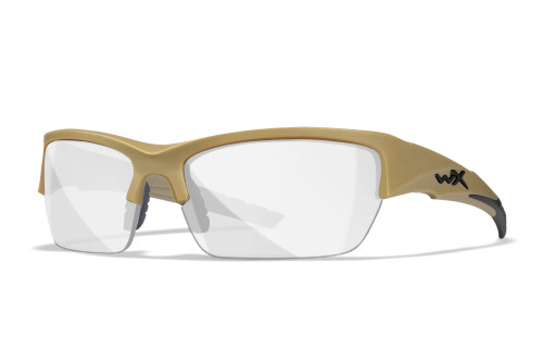 Wiley X Valor Multi-Lens Pack, Smoke Grey/Clear/Light Rust Lenses, Matte Tan Frame