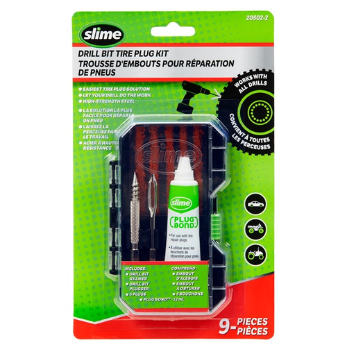 SLIME Drill Bit Tire Plug Kit 071469 - 071469