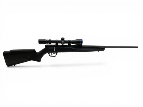 Savage B22 Bolt Action Rifle .22WMR 21" Barrel Black Synthetic Stock With Scorpion 3-9X40