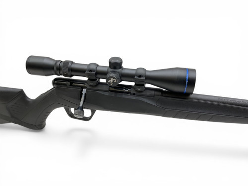 Savage B22 Bolt Action Rifle .22WMR 21" Barrel Black Synthetic Stock With Scorpion 3-9X40
