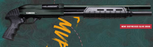 Canuck Enforcer 12Ga Pump Action 3", 17" Barrel, Distressed ODG, 3-Stock Combo