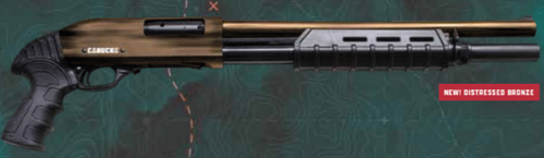 Canuck Enforcer 12Ga Pump Action 3", 17" Barrel, Distressed Bronze, 3-Stock Combo