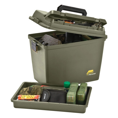 Plano Deep Field Box with Tray, 17" x 10.38" x 13", Green