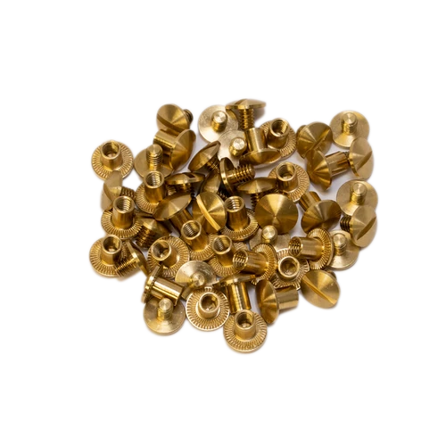 Grovtec Brass Chicago Screws, 24pk