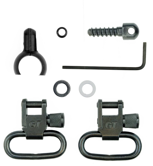 GrovTec Barrel Band 2-Piece Set, Swivel Stud 1" Loop, .585-.635