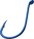 Gamakatsu Octopus Hook, Size 2, Barbed, Needle Point, Ringed Eye, Blue, 8 pk