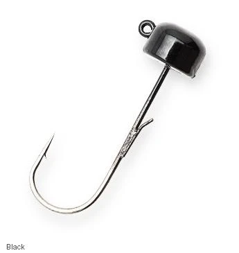 ZMan Finesse Shroomz 1/5 oz  Jig Heads, Black, 5 Pack