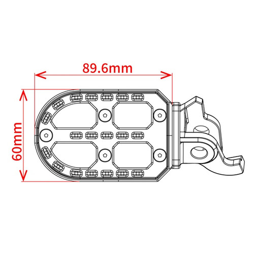 DRC/ZETA/UNIT Adventure Foot Peg Aluminum - 428455