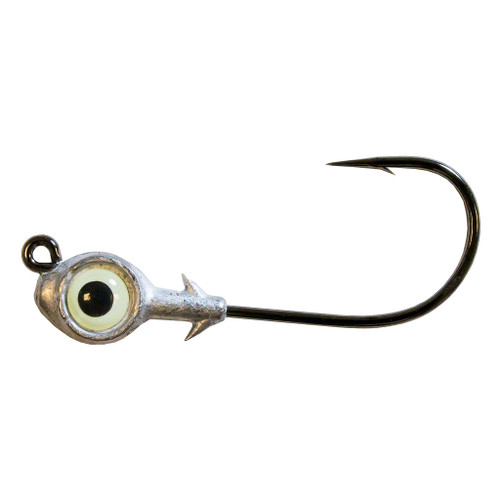 Z-Man Redfish Eye Jighead, 1/4 Oz, Glow, 3 Pk