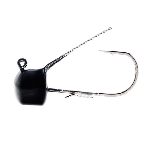 Z-Man Finesse ShroomZ Weedless Ned Rig Jighead, 1/6oz, Black, 5 pk