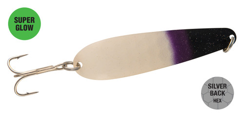 Northern King Trolling Spoon, Size 28, 1/2oz, 3 3/4", Black eye
