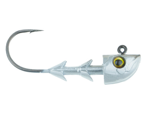 Freedom Swimbait Jig Head, 3/16 oz, 2/0, Black Shad, 3 pk