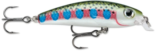Rapala Ultra Light Minnow, 1 1/2", 1/8oz, Rainbow Trout