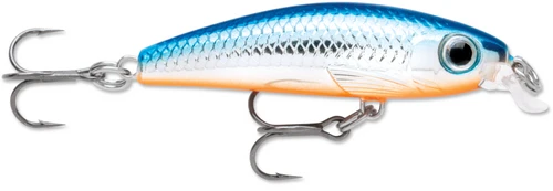 Rapala Ultra Light Minnow, 1 1/2", 1/8oz, Silver Blue