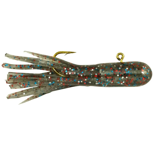 Berkley PowerBait Pre-Rigged Atomic Tubes, 1/16oz, Smoke Rainbow Sparkle, 5 pk