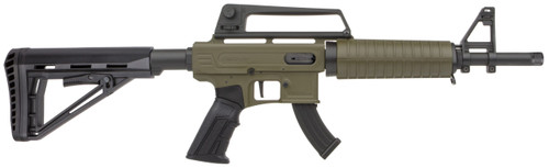 Derya TM22 Feather SA Compact 22 LR Semi-Automatic Rifle, 12" Barrel, Green Synthetic Stock