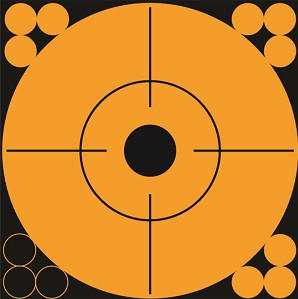 Pro-Shot 6" Orange Peel & Stick Target with 12 Pasters, 10 Pack