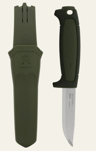 Morakniv Risberg,  3.58" Blade, Stainless Steel, Deep Forests Geen