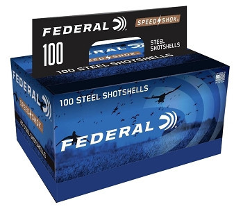Federal 12 Ga Speed Shok Waterfowl 3" 1 1/4oz BB Shot Ammunition, 100 Rounds