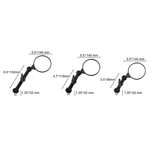 DoubleTake Mirror Dual Sport Mirror with 6" Long Arm - 047507