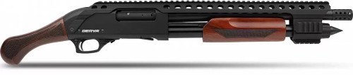 Derya Carina Q 12 Ga Pump, 3", 14" Barrel, Walnut Stock and Forend