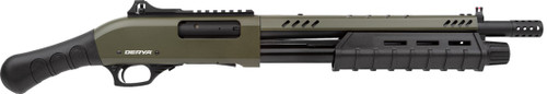 Derya Carina Q 12 Ga Pump, 3", 14" Barrel, ODG