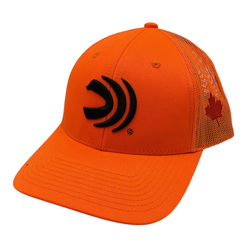 Federal Logo Meshback Structured Pre-Curved 6PNL Cap, Blaze w/ Maple Leaf
