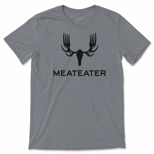 MeatEater Primary Logo T-Shirt, Grey Heather, Large