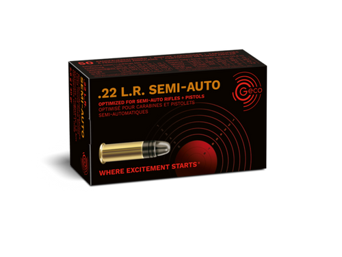 Geco Rifle, .22LR, 40gr LRN, 50 Rounds