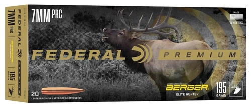 Federal Premium 7MM PRC 195 Gr Berger Elite Hunter Ammunition, 20 Rounds