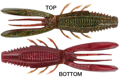 Rapala CrushCity Bronco Bug, 4", Chile Craw, 6 Pack