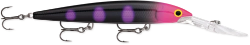 Rapala Down Deep Husky Jerk 12, 4.75", 1/2 oz, Black Light