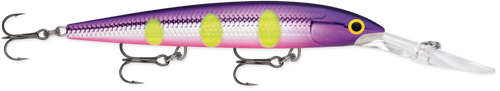 Rapala Down Deep Husky Jerk 12, 4.75", 1/2 oz, Voodoo Haze