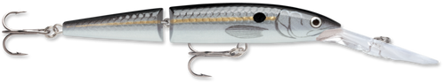 Rapala Jointed Deep Down Husky Jerk 12, 4.75", 8-13', Silver Shad