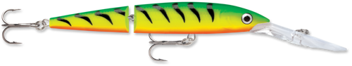 Rapala Jointed Deep Down Husky Jerk 12, 4.75", 8-13', Firetiger