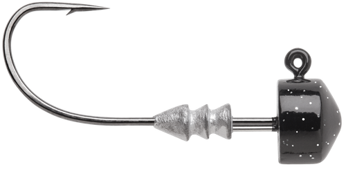 VMC Ned Rig Jig, 3/16 Oz, #1/0 Hook, Black, 4 Pack