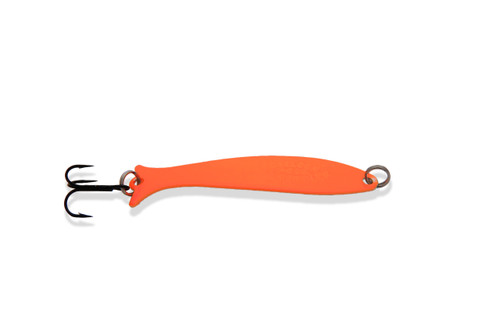Mooselook Wobbler Spoon, 3-1/8", 1/4oz, Fluorescent Orange