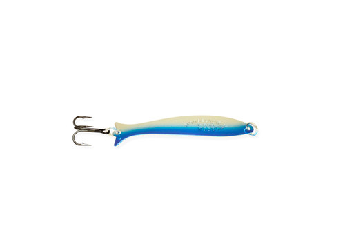 Mooselook Wobbler Spoon, 3-1/8", 1/4oz, Silver Blue