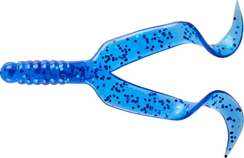 Mister Twister 4" Double Tail, Blue Sapphire, 10pk