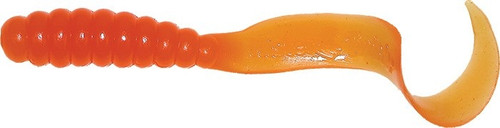 Mister Twister 3" Meeny Curly Tail, Orange, 25pk