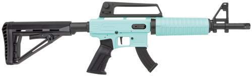 Derya TM22 Feather SA Compact 22 LR, 12" Barrel, Egg Blue
