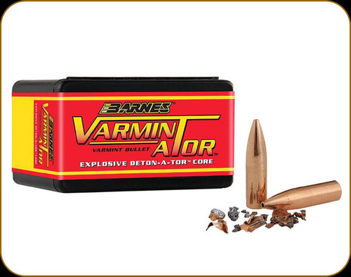 Barnes 6MM (.243") 72 Grain Varminator Hollow Point  FB Projectiles, 100 Rounds