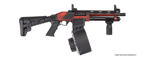 Canuck Recon 3 Magazine Fed Pump, 12 Ga 3", 9" Barrel, Distressed Red