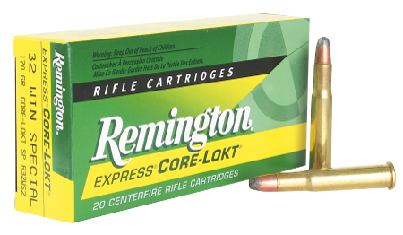 Remington Core-Lokt 32 Win Special 170 Grain Soft Point Ammunition, 20 Rounds